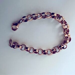 Copper 7.5” rolo bracelet. JTV